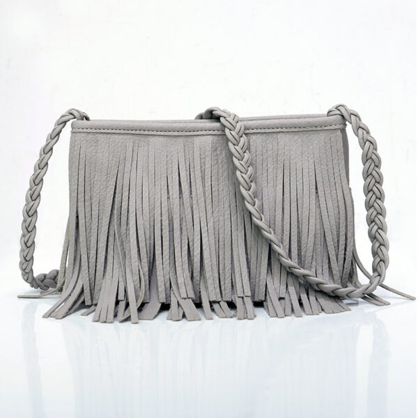 Hand-woven Tassel Bag Shoulder Crossbody Bag - Image 7