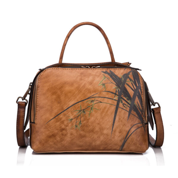 Retro female bag female first layer cowhide - Image 2