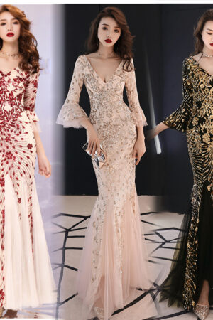 Banquet evening dress princess slim dress