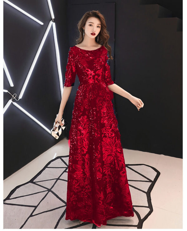 Mid-sleeve Dress For The Grand Annual Meeting Of The Hostess - Image 4