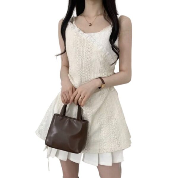 Western Style Drawstring Lace Waist Lace Sling - Image 2