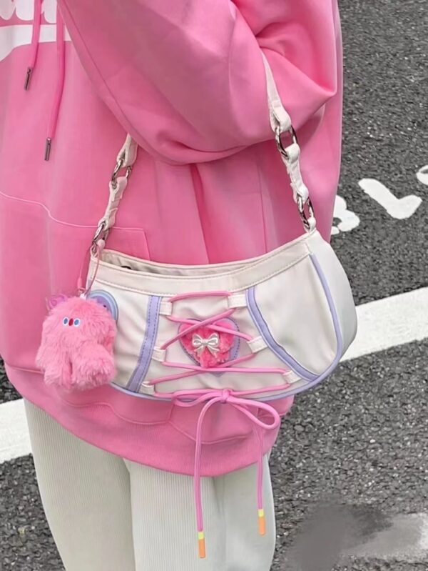Korean Ins Niche Youth Mori Style One Shoulder Small Fashion - Image 3