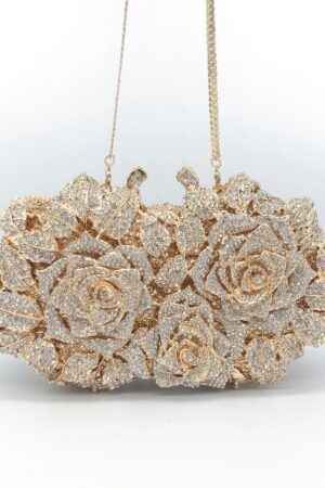 Hollow Rose Diamond Dinner Bag