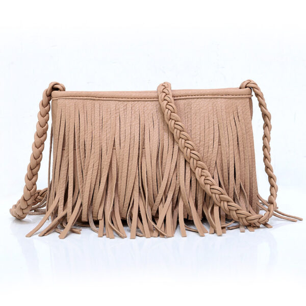 Hand-woven Tassel Bag Shoulder Crossbody Bag - Image 4