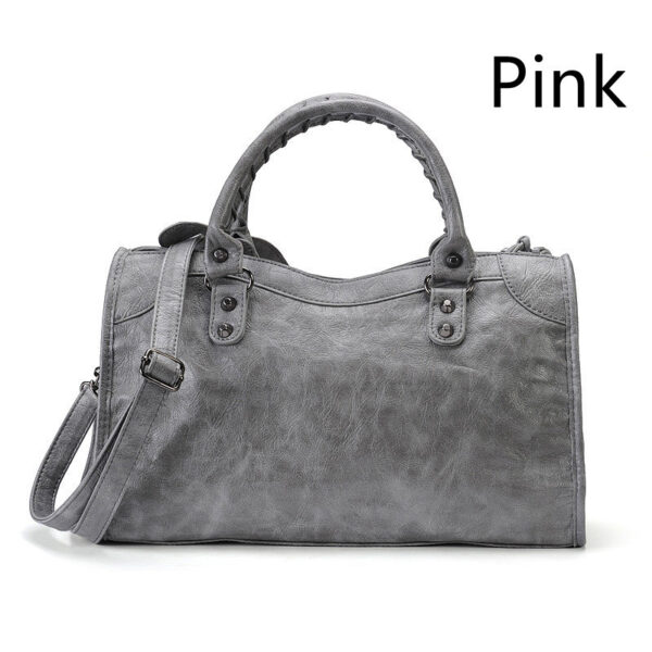Ladies Hand One Shoulder Crossbody Studded Vintage Fringe Bag - Image 9