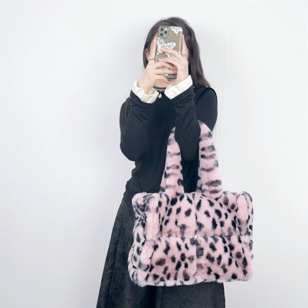 Leopard Print Tote Shoulder Messenger Bag Large Capacity - Image 2