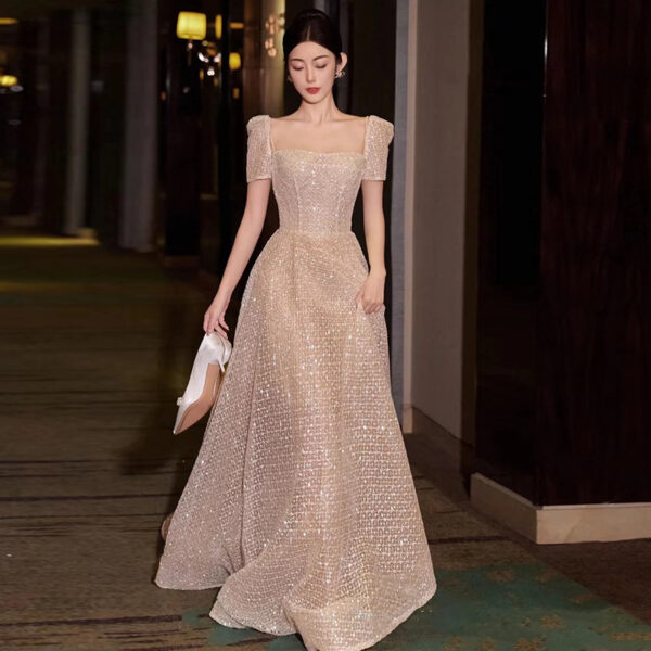 Banquet Bridal Temperamental Fairy Slim-fit Slimming Dress - Image 5