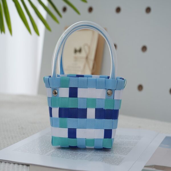 Ins Style Portable Small Square Bag Woven - Image 8