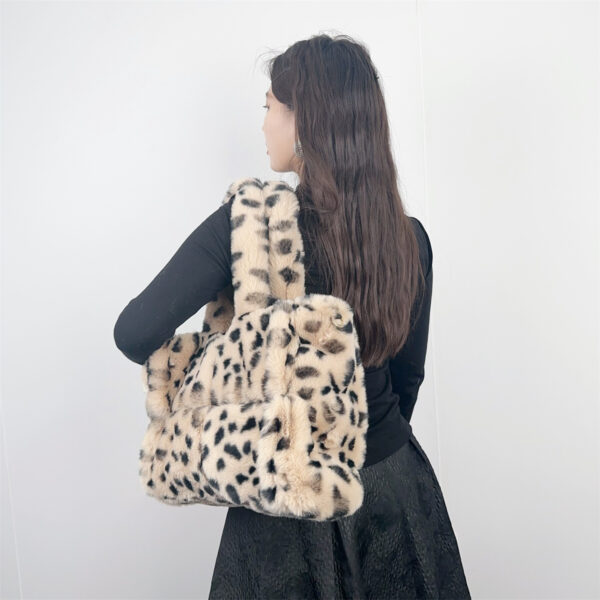Leopard Print Tote Shoulder Messenger Bag Large Capacity - Image 3