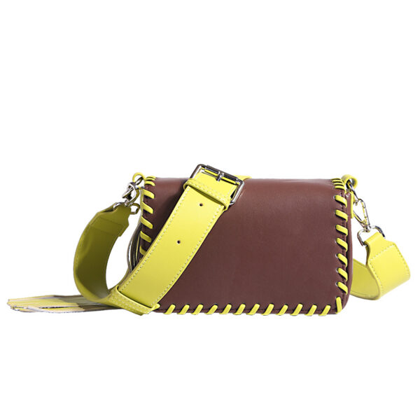 Women's Woven Tassel Contrast Shoulder Bag - Image 5