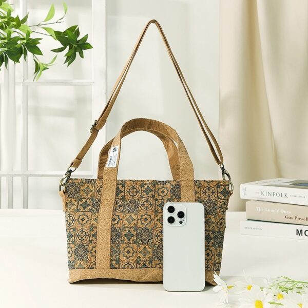 Eco-friendly Cork Crossbody Bag Portable Tote - Image 8