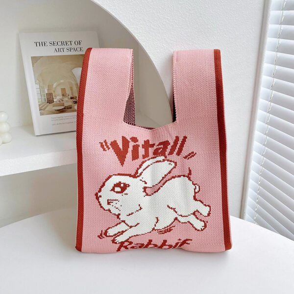 Moon Rabbit Knitted Shoulder Bag - Image 5