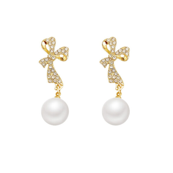 INS Butterfly Earrings With Rhinestones Fashion Temperament Jewelry - Image 6