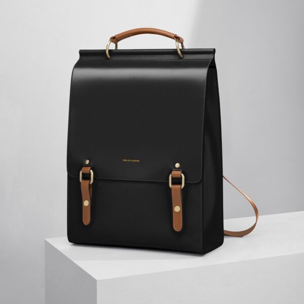 Women's Genuine Leather British College Style Computer Bag - Image 2