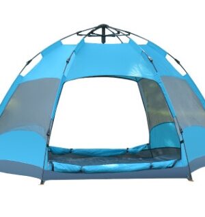 Automatic Hexagonal Tent Multi-Person Double-Layer Outdoor Camping Rain Tent