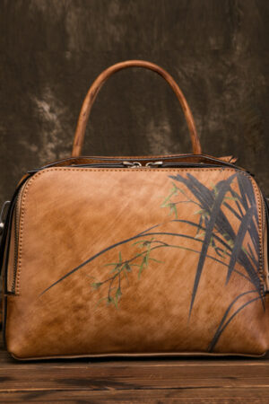 Retro female bag female first layer cowhide