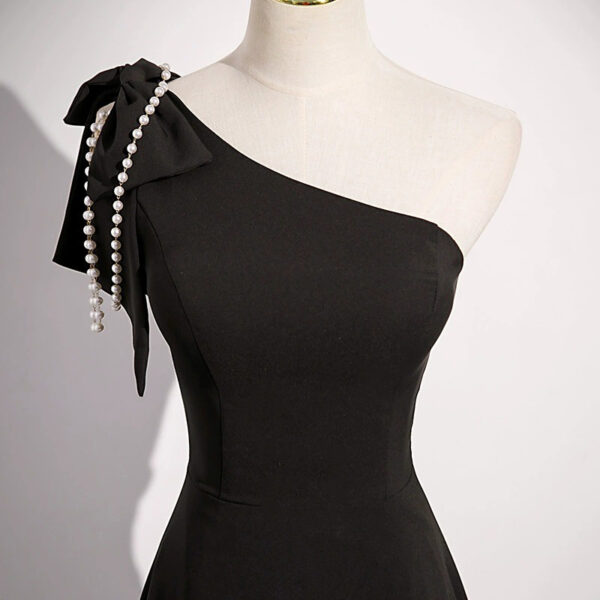 Simple Banquet Host French Piano Playing Vocal Music Art Test Violin Fashion Dress - Image 5