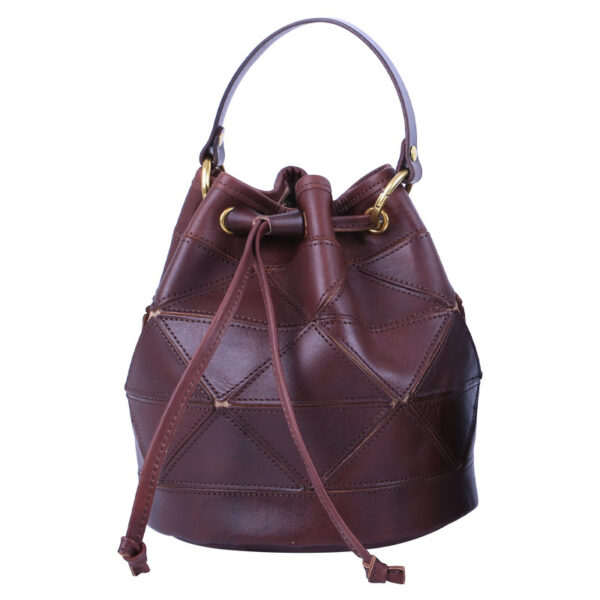Geometric Stitching Crossbody Women's Bag Literary Handbag - Image 4
