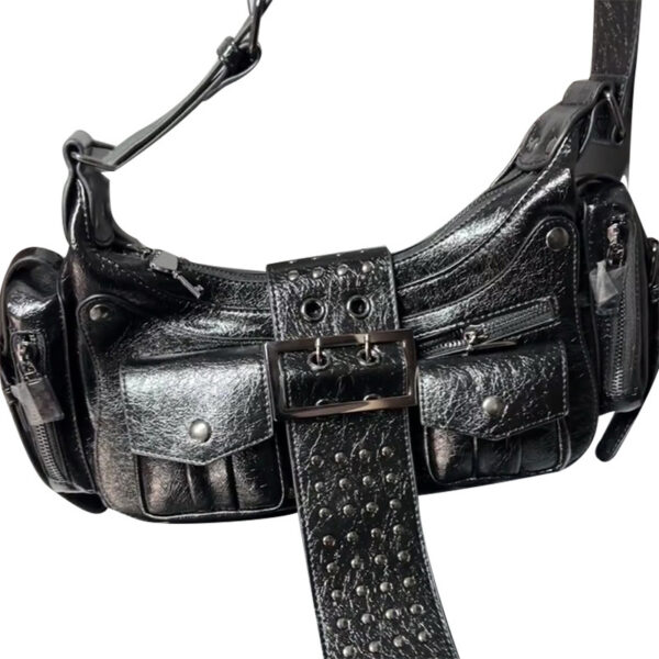 Fashion Hot Girl Motorcycle Rivet Bag Female - Image 5