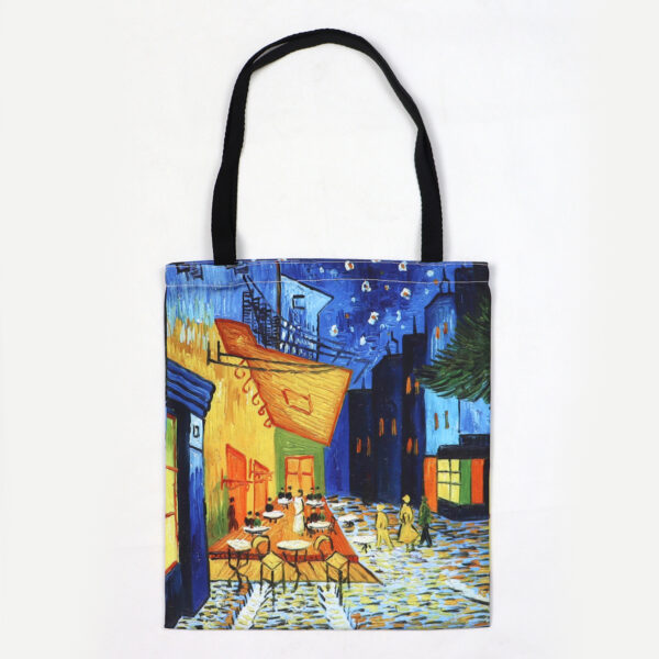 Van Gogh The Starry Night Oil Painting Tote Bag Women's Canvas Bag - Image 2