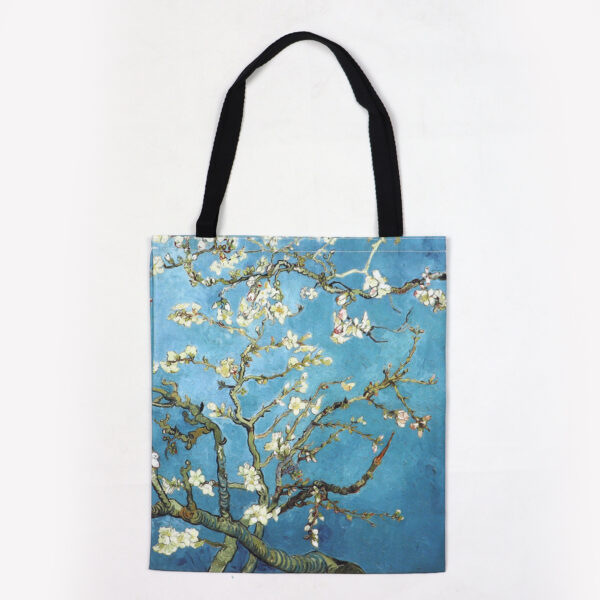Van Gogh The Starry Night Oil Painting Tote Bag Women's Canvas Bag - Image 4