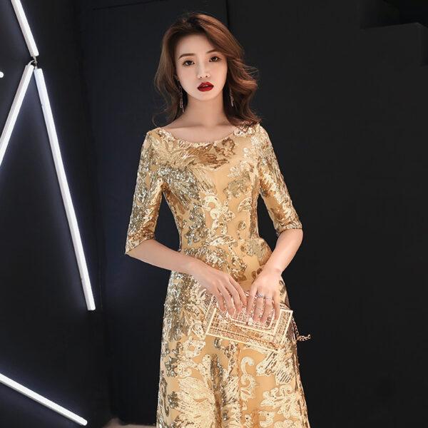 Mid-sleeve Dress For The Grand Annual Meeting Of The Hostess - Image 3