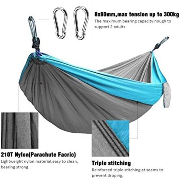 Hammock Outdoor Camping Camping Single Double Parachute Cloth - Image 5