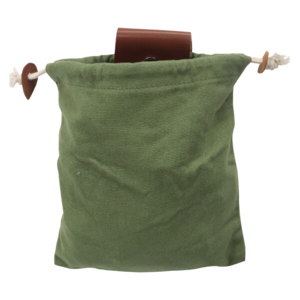 Leather Foraging Bag Mushroom Foraging Bag Canvas Foraging Pouch Collapsible For Hiking Camping Hunting Foraging Bag - Image 7