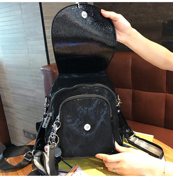 Fashion Dual-purpose Tassel Rhinestone Backpack Women - Image 3