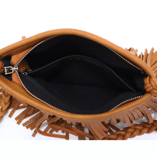 Hand-woven Tassel Bag Shoulder Crossbody Bag - Image 2