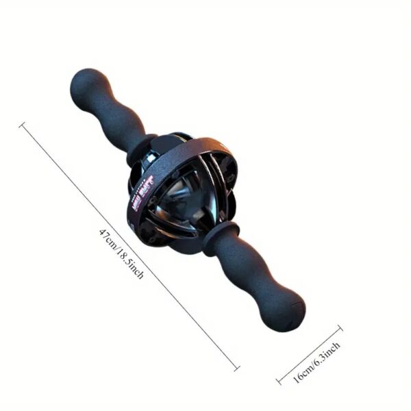 1pc Black Gyro Fitness Trainer  Stainless Steel Core Wrist  Forearm Exerciser With Pull Rope, Fit, Non Electric Handheld Fitness Equipment For Home Use, Enhances Muscle & Reduces, Gym Accessories - Image 2