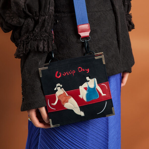 Vintage Velvet Bag Canvas Embroidery Vintage Messenger Bag Women In The 2020 Series Of One Day - Image 3
