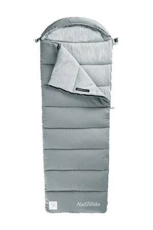Envelope Hooded Cotton Sleeping Bag Can Be Washed And Stitched Double Tent Camping