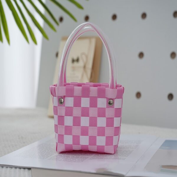Ins Style Portable Small Square Bag Woven - Image 10