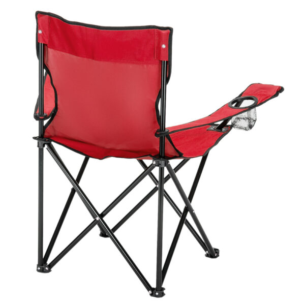 Camping Chair, Black Frame Red Oxford Cloth - Image 8