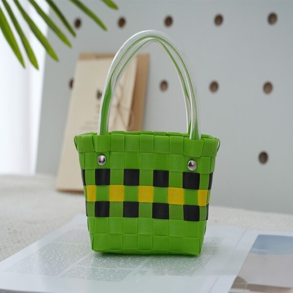 Ins Style Portable Small Square Bag Woven - Image 7