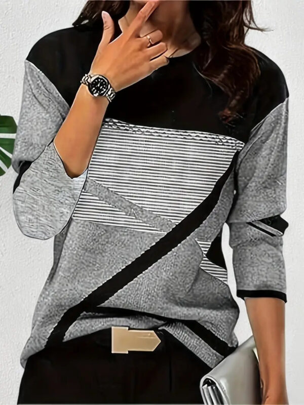 Creative Shading Digital Printing Casual Trend 3D Long Sleeve T-shirt - Image 5