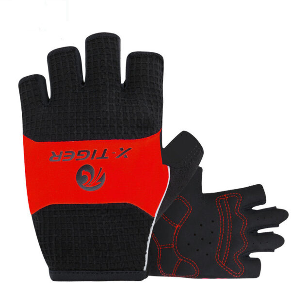 X TIGER Cross Border Cycling Gloves Half Finger Summer Men's And Women's Short Finger Cycling Gloves Thin Shock Absorbing Equipment - Image 4