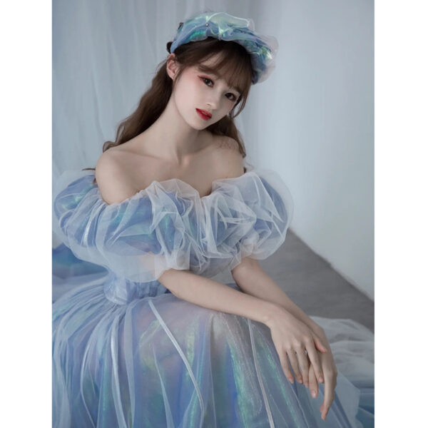 Evening Gown For Women Haze Blue Fairy - Image 4