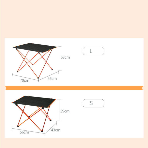 Folding Tables And Chairs Aluminum Alloy Portable - Image 3