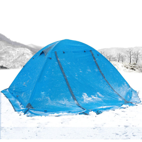 Camping Camping Tent Double Double Aluminum Pole Anti-storm Travel Camping - Image 3
