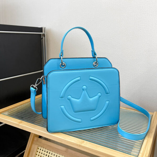 Women's Shoulder Bag Embossed Simple Cross-border PU Soft Leather Textured - Image 2