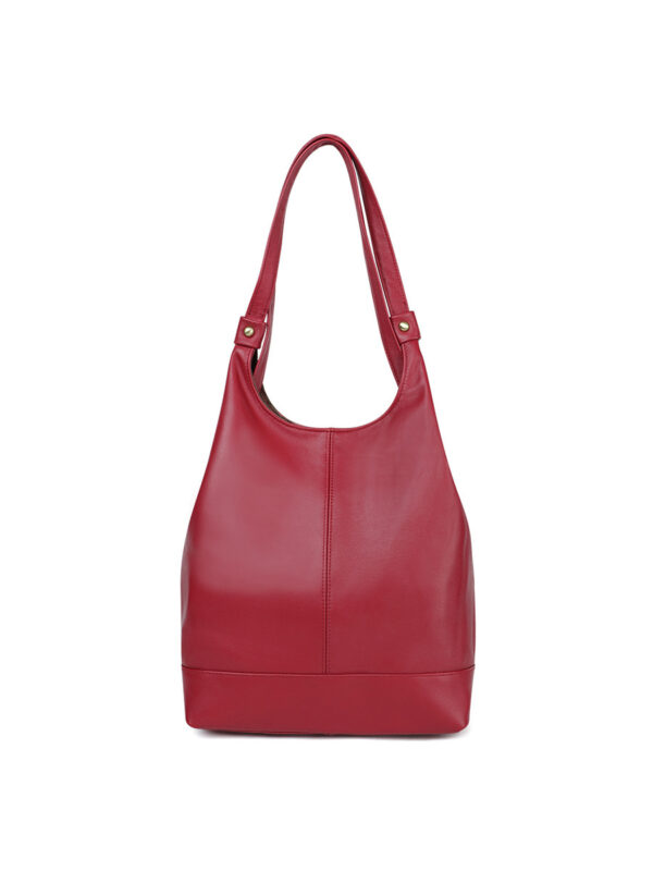 Genuine Leather Simple Stylish And Versatile Portable Shoulder Bag - Image 5