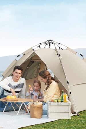 Outdoor Fully Automatic Pop Open Camping Sunscreen Rain Easy Storage Folding Tent