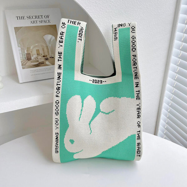 Moon Rabbit Knitted Shoulder Bag - Image 10