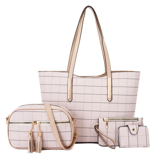 New Korean Fashion Four-piece Set Texture Shoulder Women Hand-carrying Crossbody Bag - Image 4