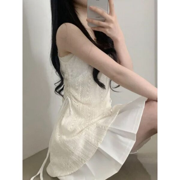 Western Style Drawstring Lace Waist Lace Sling - Image 6