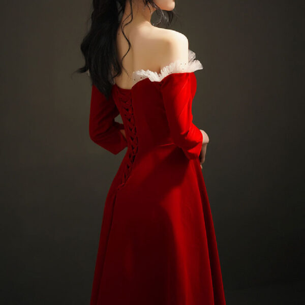 Women's New Fashion Velvet Dress - Image 2