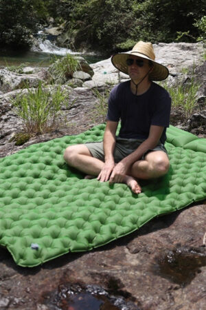Double Air Mattress Camping Widened Outdoor Airbed Lunch Break Pad