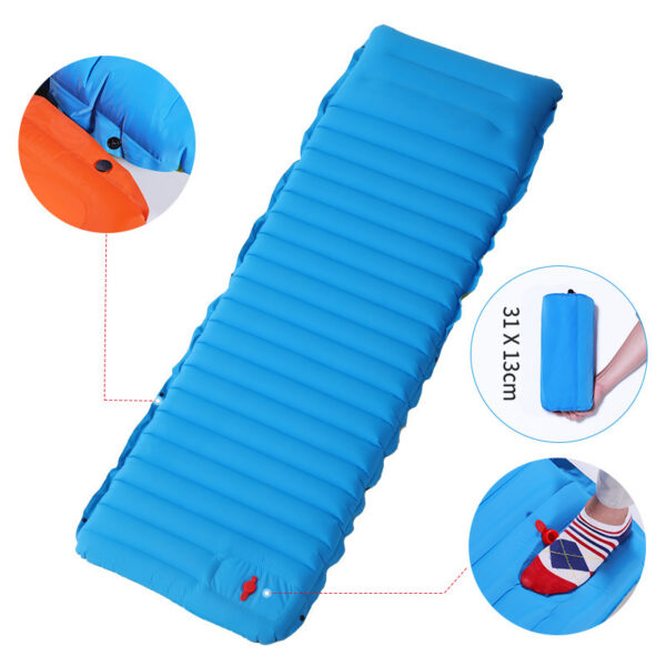 Camping Foot Type Automatic Portable Inflatable Bed Beach Mat Picnic Mat - Image 2